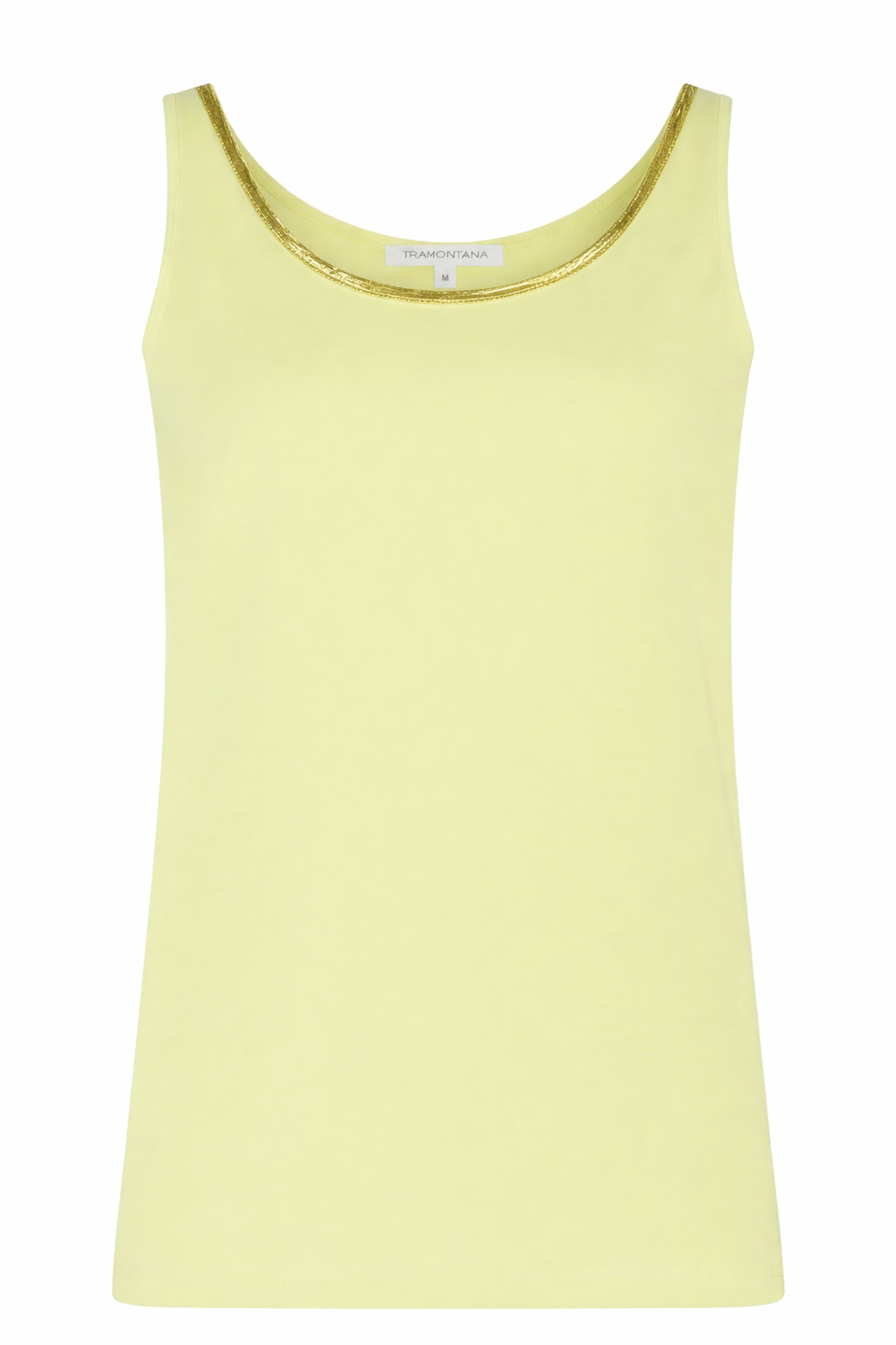 Tramontana - Singlet Lurex tape Celery
