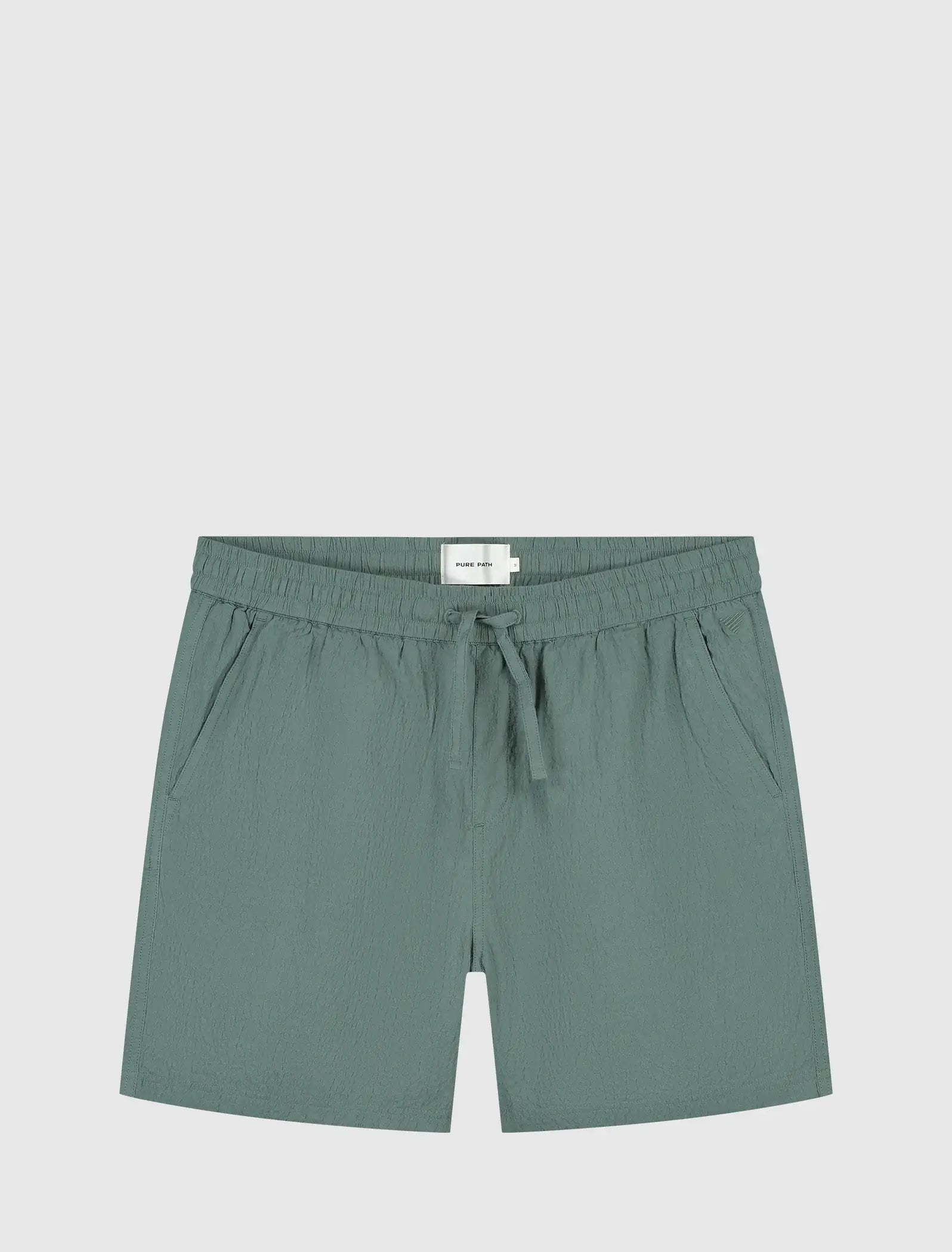 Pure Path - Seersucker Short Faded Green