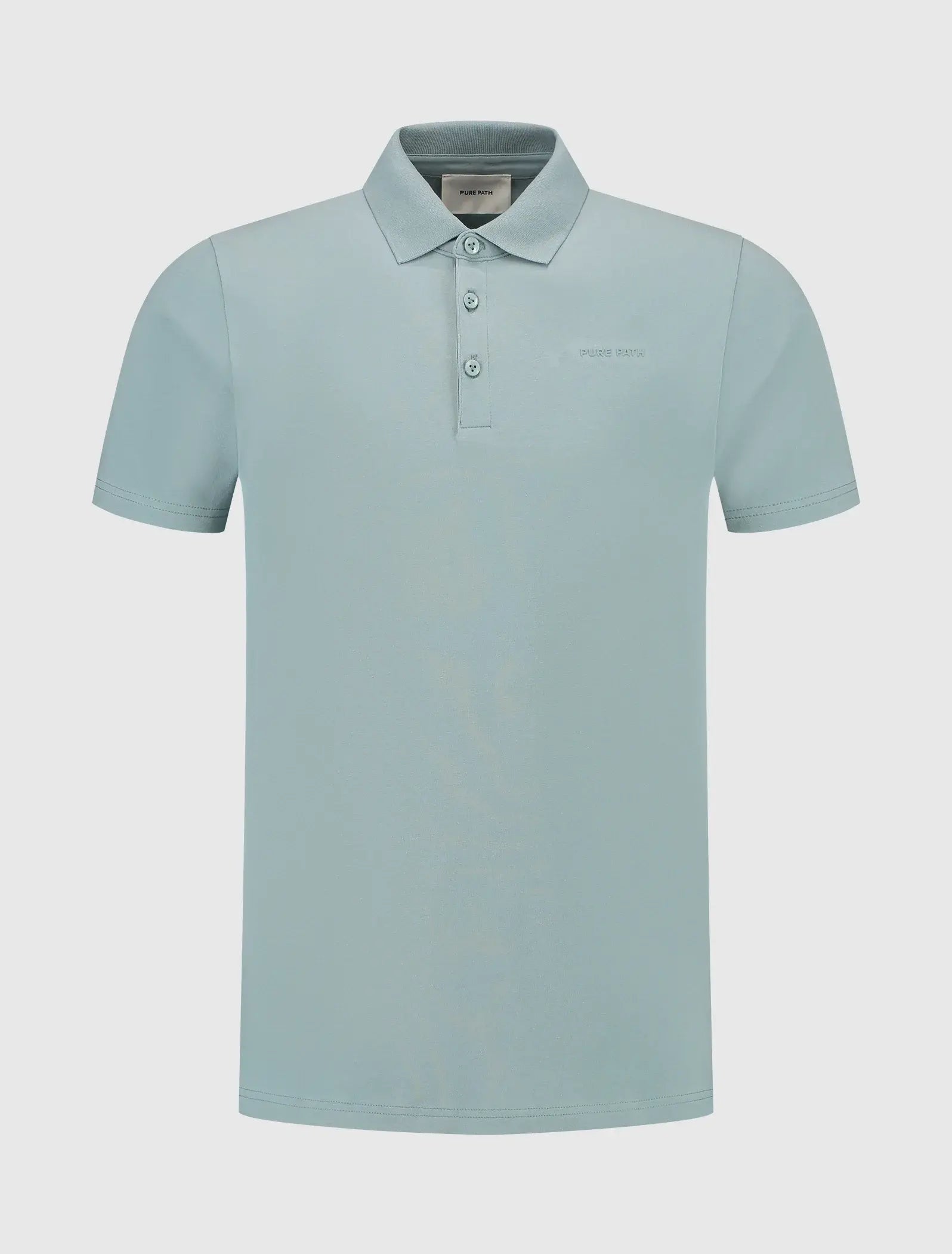 Pure Path - Polo Regular fit Blauw Grey