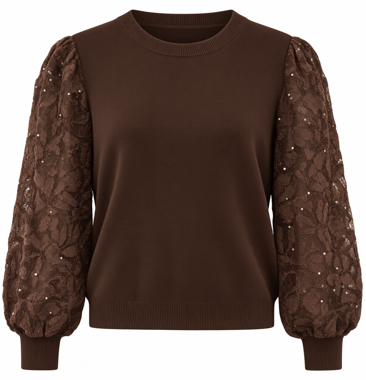 Sweater Novée Mesh Sleeve glitter