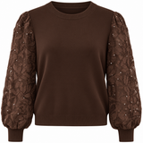 Sweater Novée Mesh Sleeve glitter