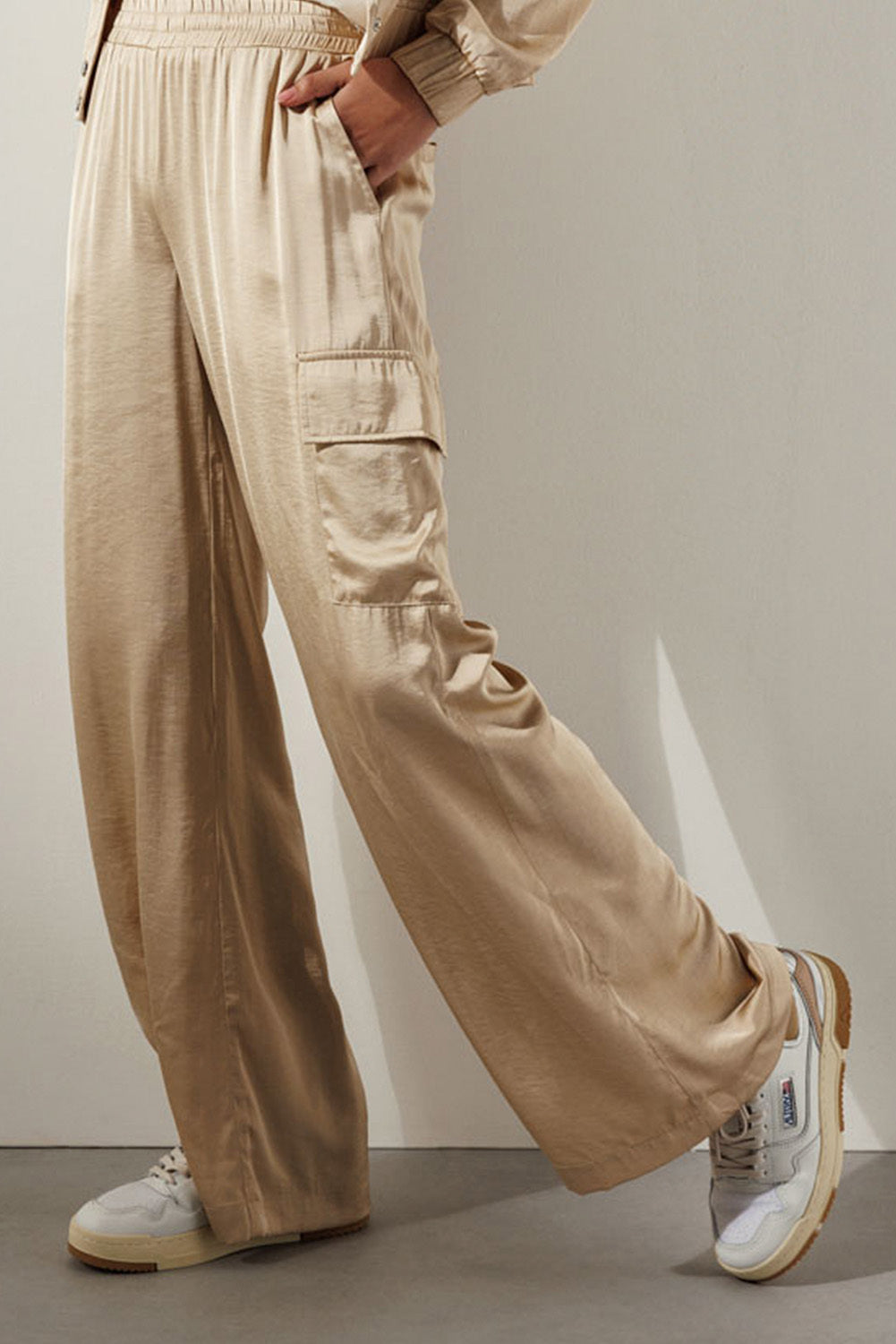 Tramontana - Hammered Satin Trousers