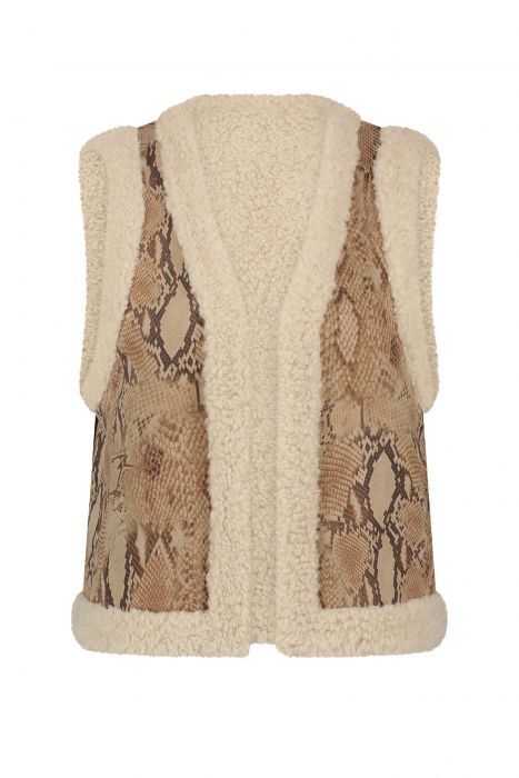 Tramontana - Gilet Snake Bonded Suedine