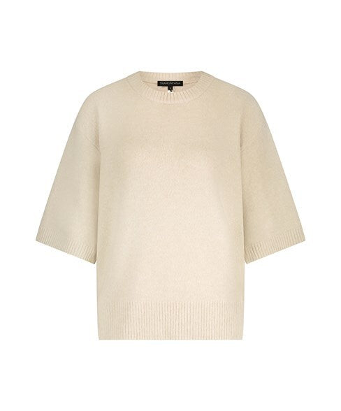 Tramontana - Short Sleeve Jumper Black Detail