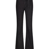 Tramontana - Lurex Wide-Leg Denim Trousers Black