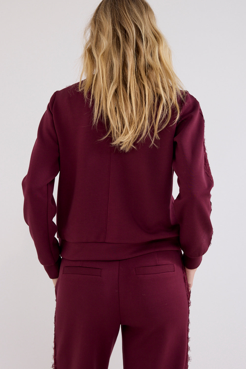 Tramontana - Sweat trousers kant bordeaux rood