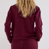 Tramontana - Sweat trousers kant bordeaux rood