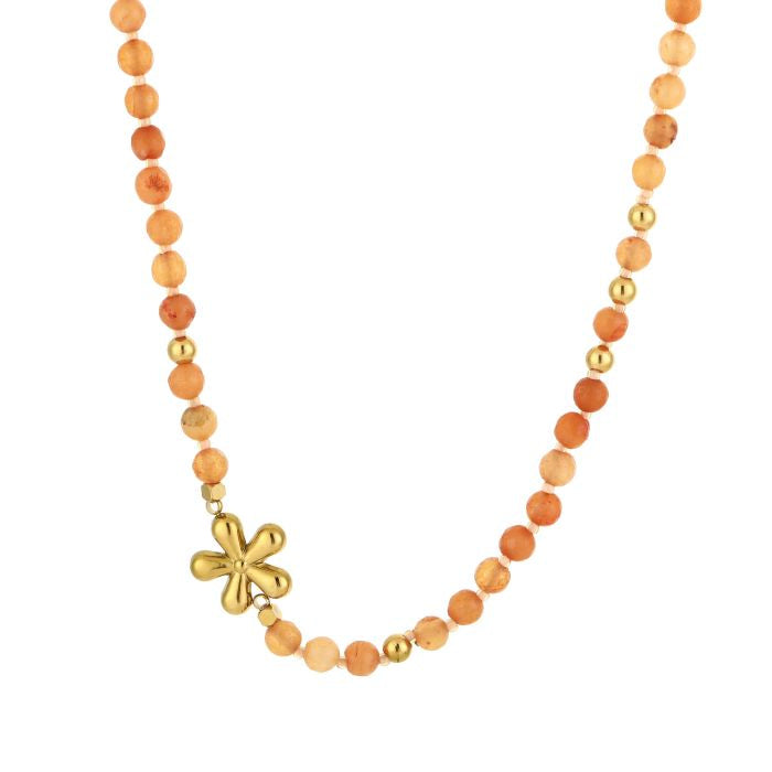 Ketting - Flower Oranje