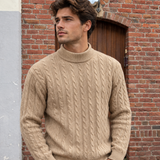 Heten Sweater - Kabel motief taupe