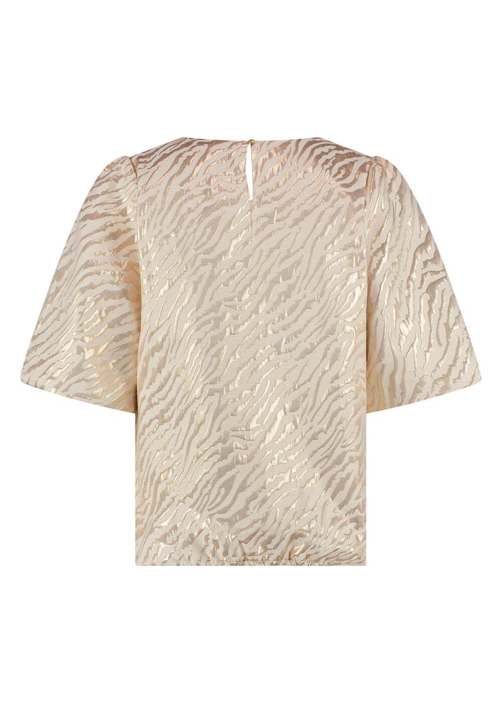 Tramontana - Balloon Sleeve top Gold