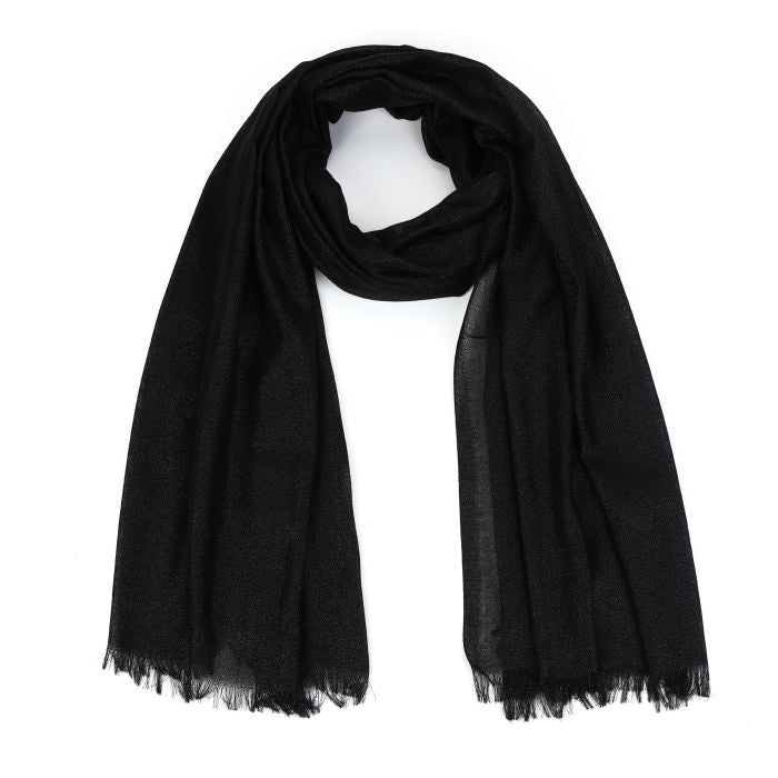 Sjaal - Sara Black Glitter