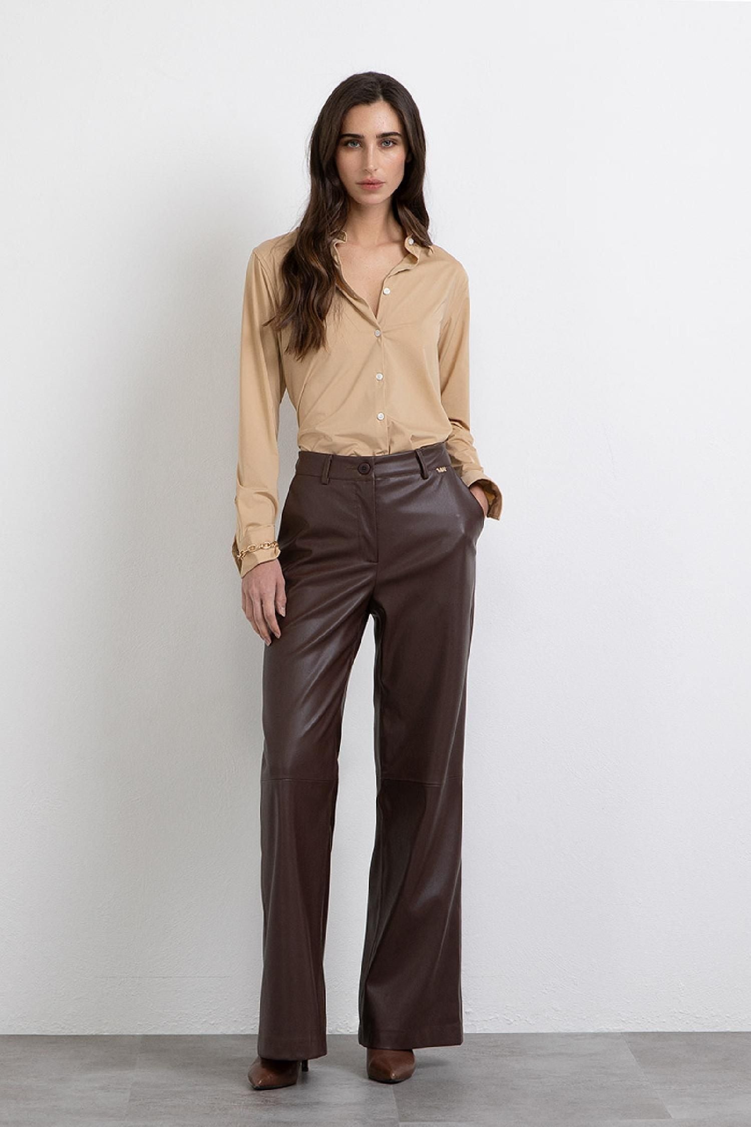 Mark Up - Broek Brown PU