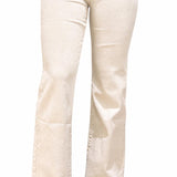 Wide Leg Jeans - Gold button Jill