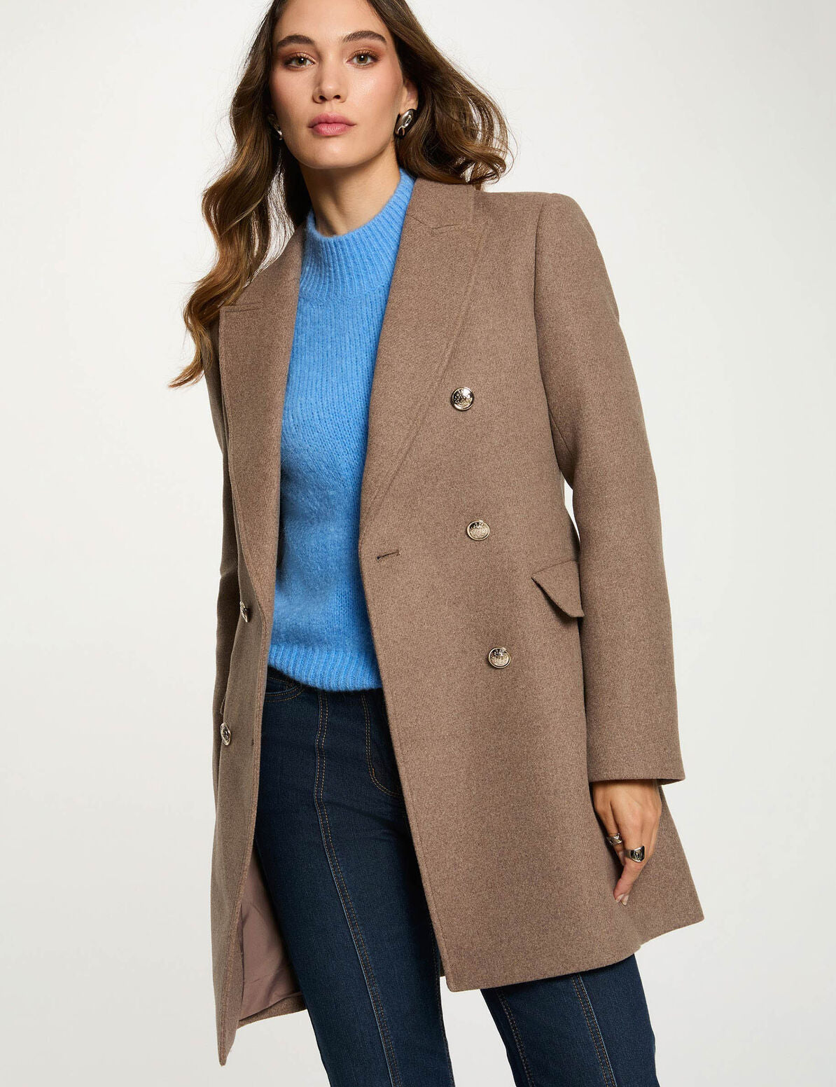 Morgan - Mantel Jas GCHA Taupe