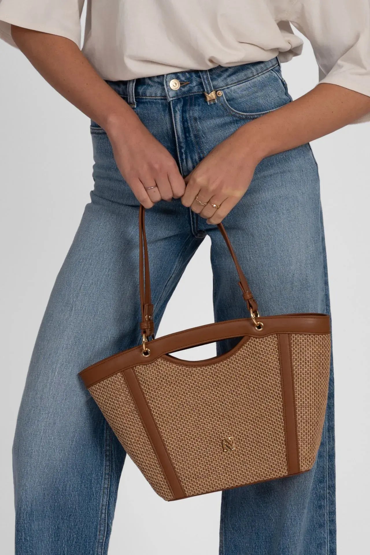 Nikkie - Reasi Raffia Shopper tas