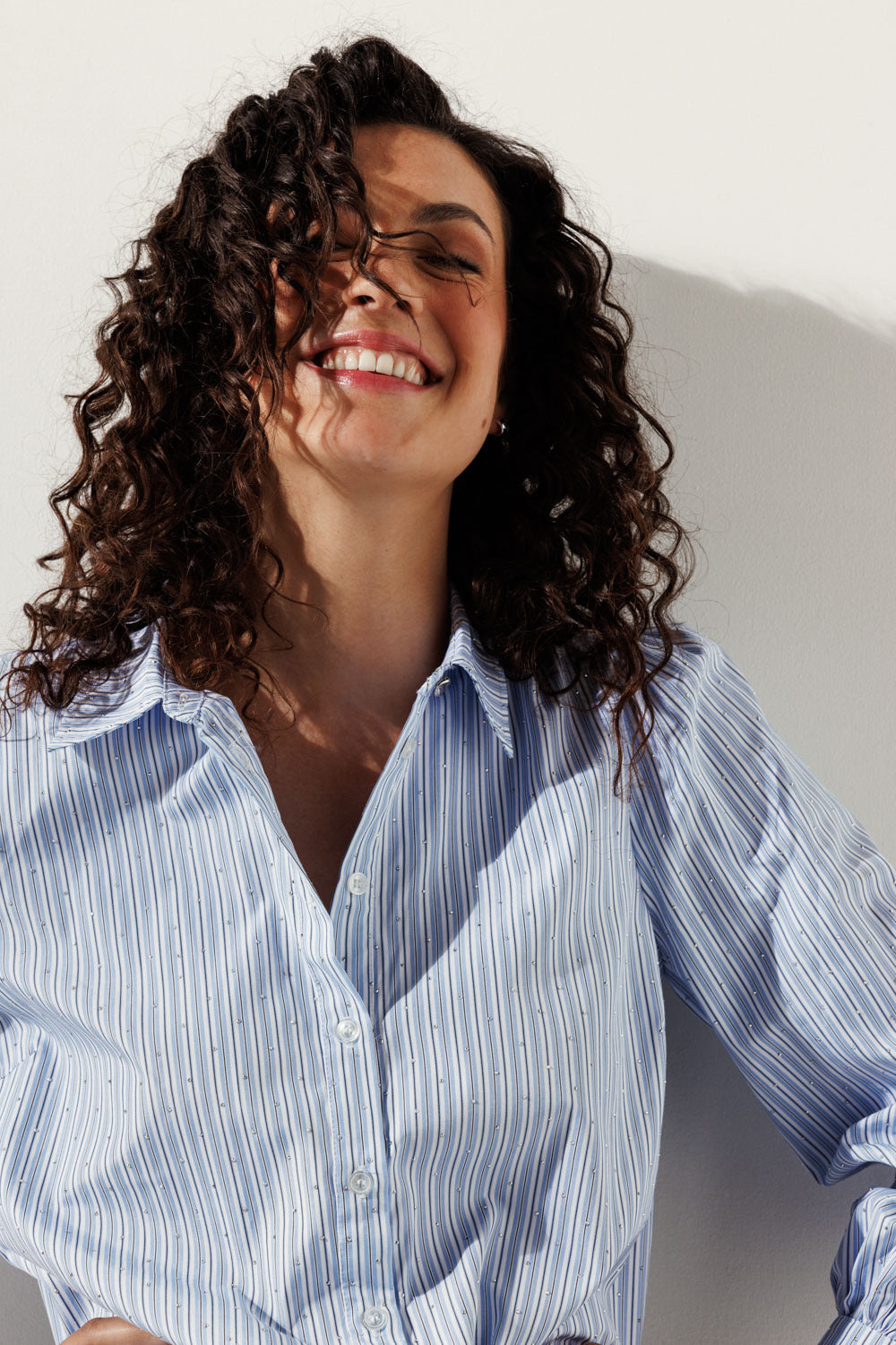 Tramontana - Fancy Striped Blouse Blue
