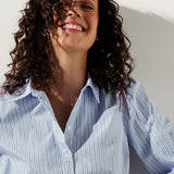 Tramontana - Fancy Striped Blouse Blue