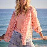 Tramontana - Blouse Ausbrenner peach