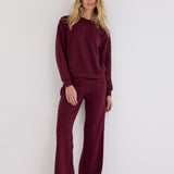 Tramontana - Sweat trousers kant bordeaux rood
