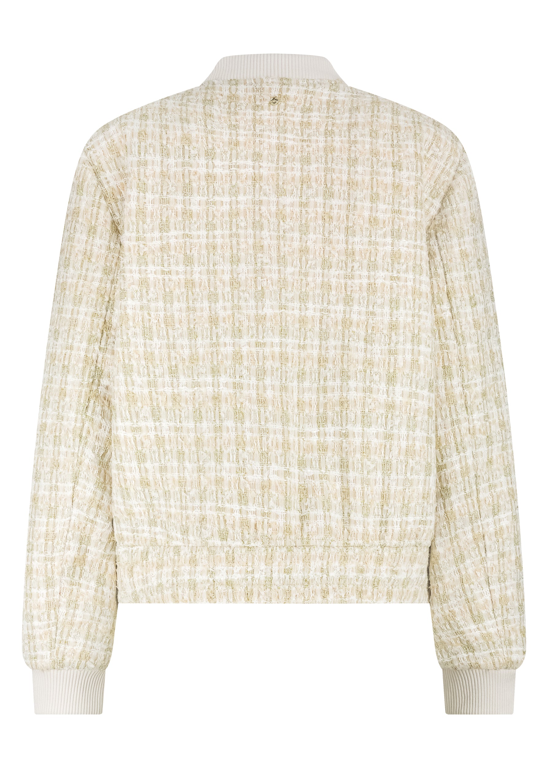 Tramontana - Tweed bomber jacket beige
