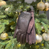 Handschoenen - Leather Look Brown