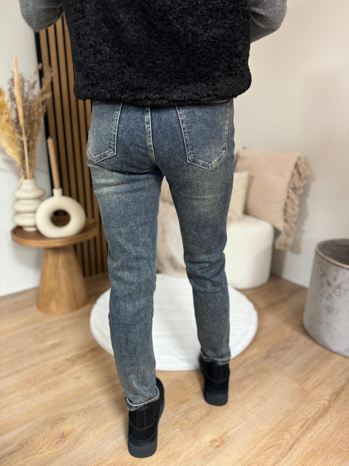 Gina - Mom fit jeans blue
