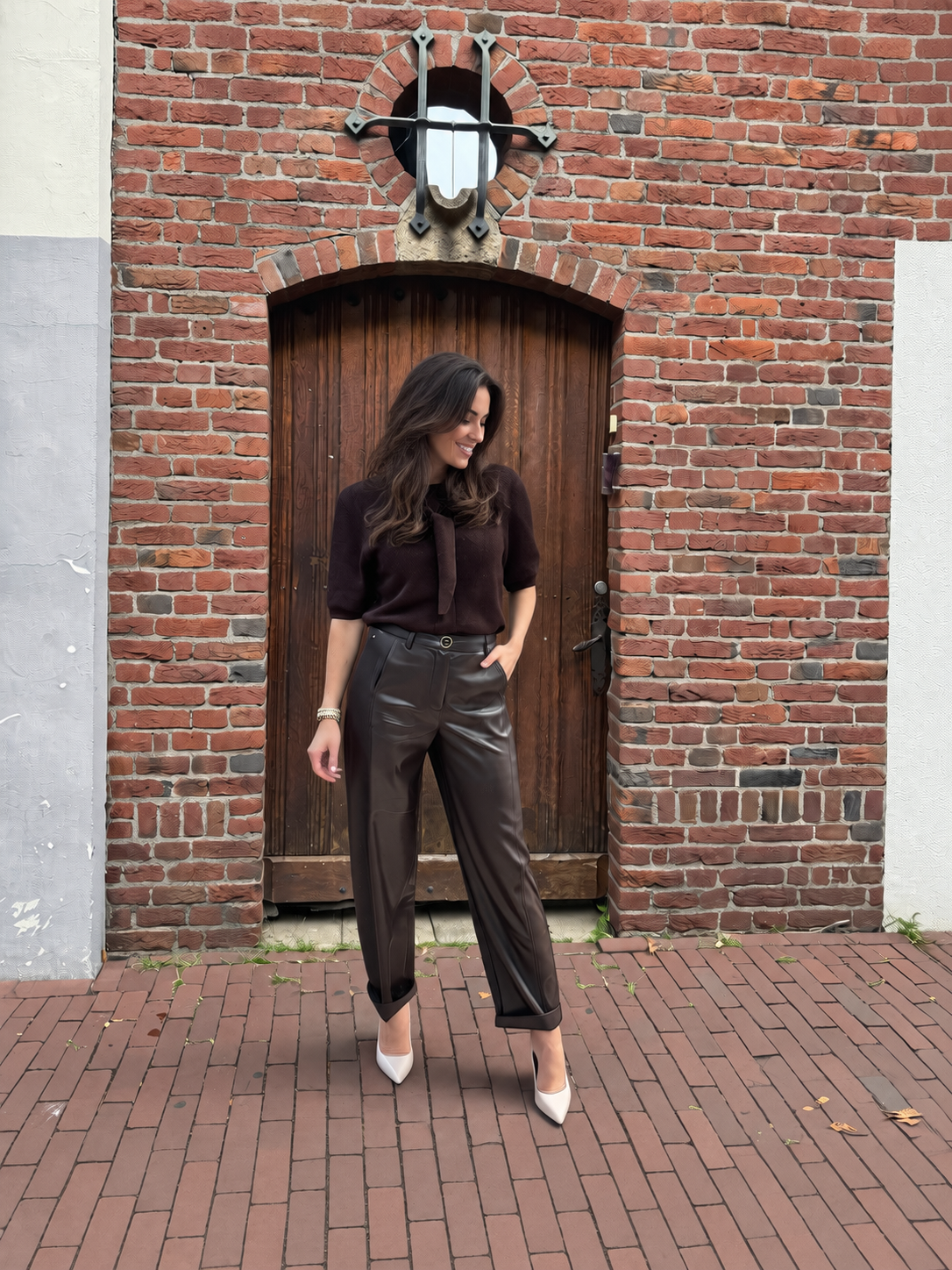 Tramontana - PU Broek Barrel Bruin