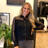 Jacky Luxury - Lace Blouse - 909