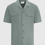 Pure Path - Seersucker Shirt Faded Green