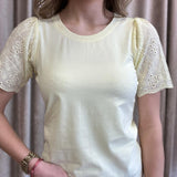 Tramontana -  Top Jersey Broderie