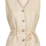 Tramontana - Shimmer waiscoat Flower belt
