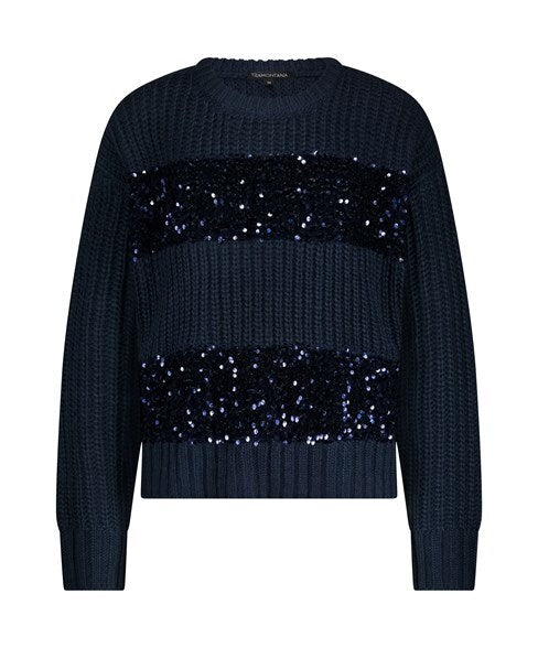 Tramontana - Jumper Sequin Stripes Y12 - 18 - 601