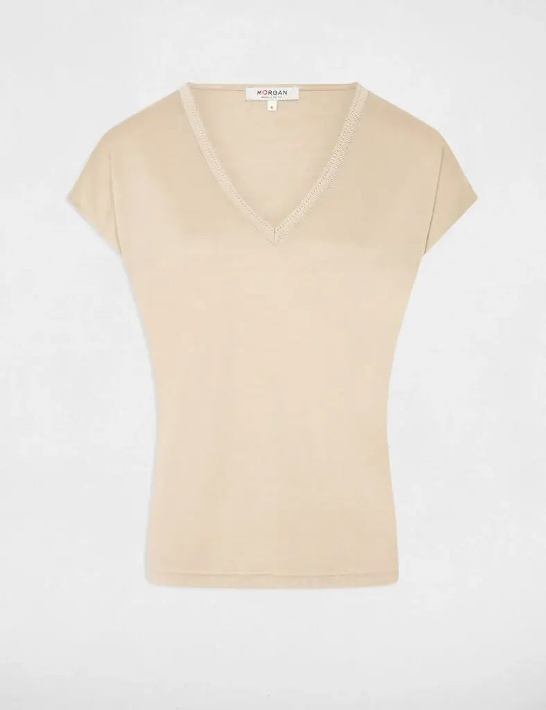 Morgan - Top Daga Beige