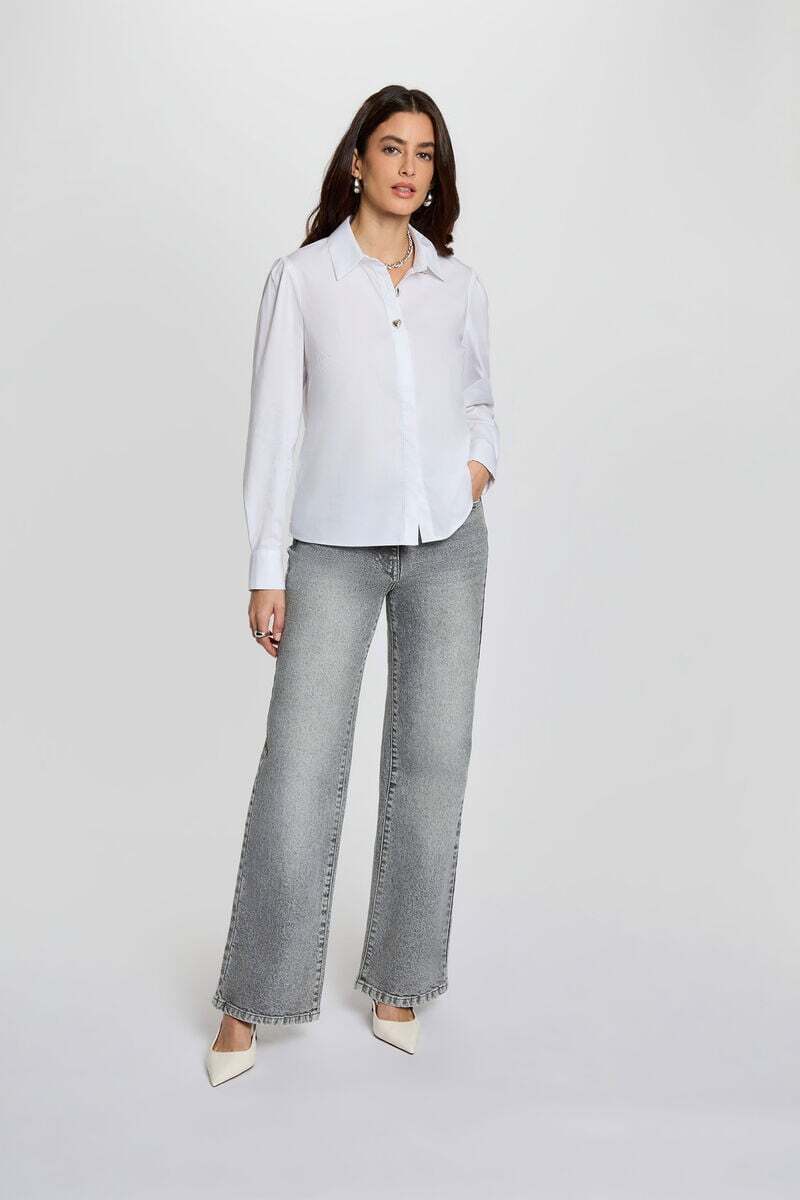 Morgan - Blouse COEUR White