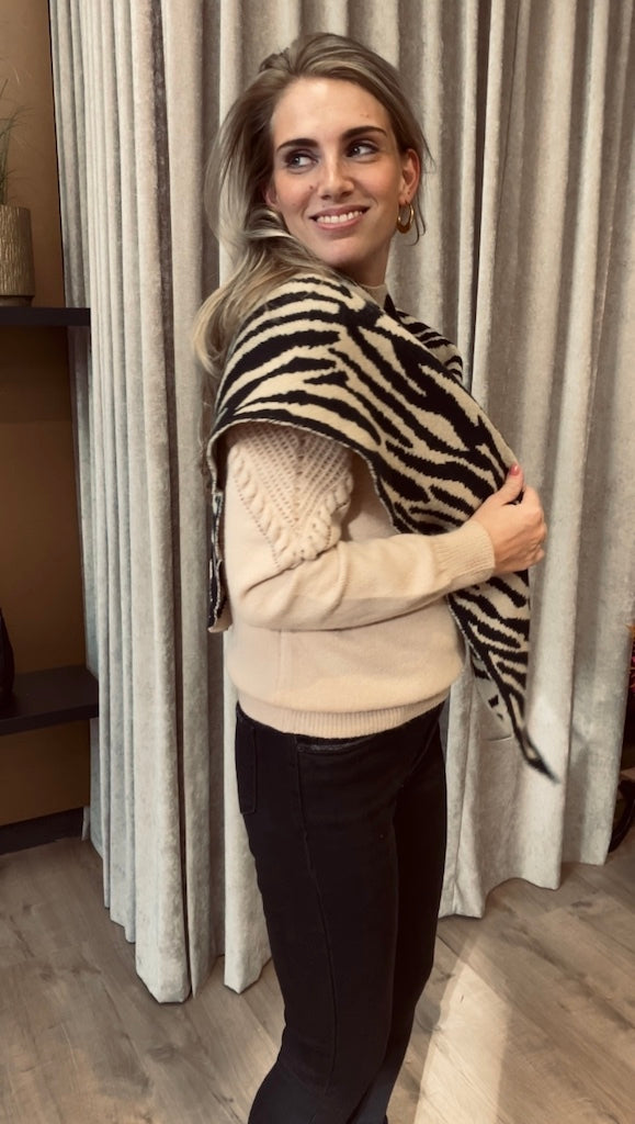 Shawl - 3 Hoek Zebra