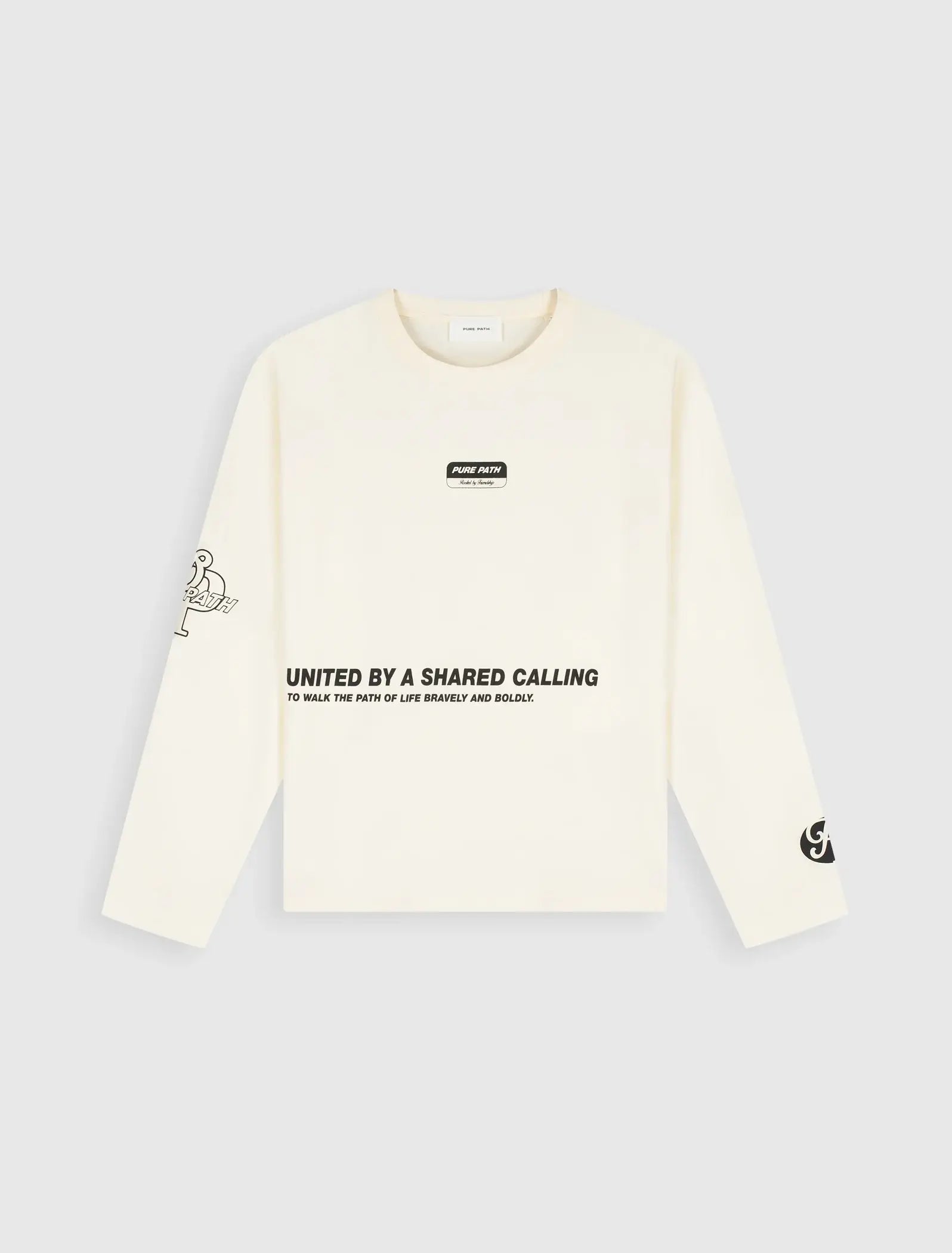 Pure Path - United Longsleeve T-shirt Ecru