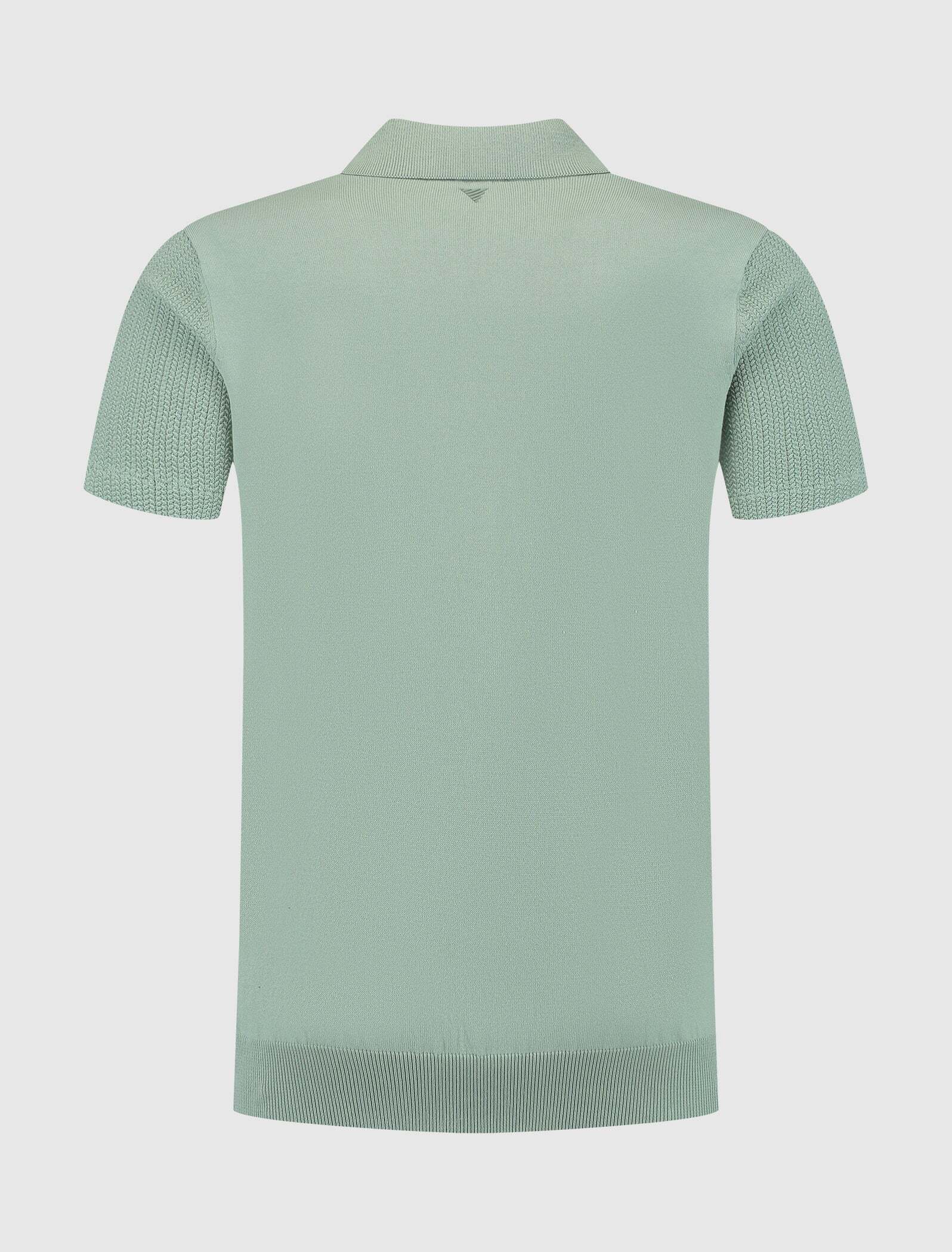Pure Path - Braided Knitwear Polo - Green