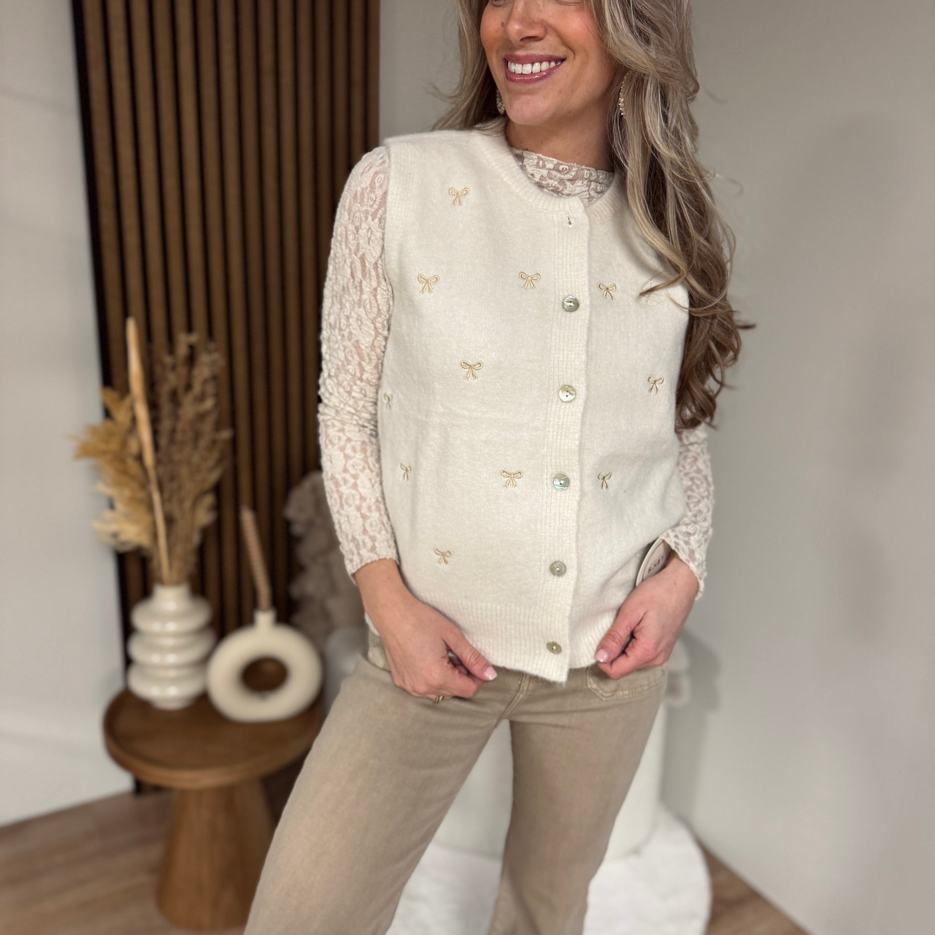 Gilet - Bow Kristy Beige