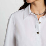 Morgan - Blouse COEUR White