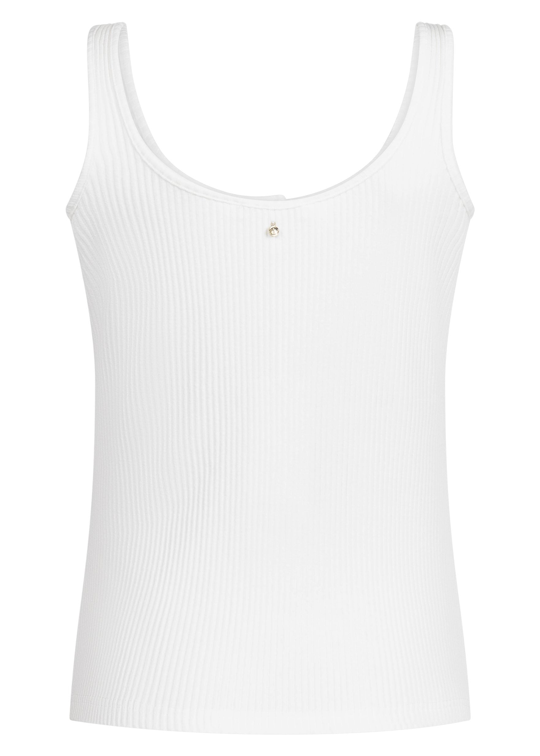 Tramontana - Rib Singlet Button Detail