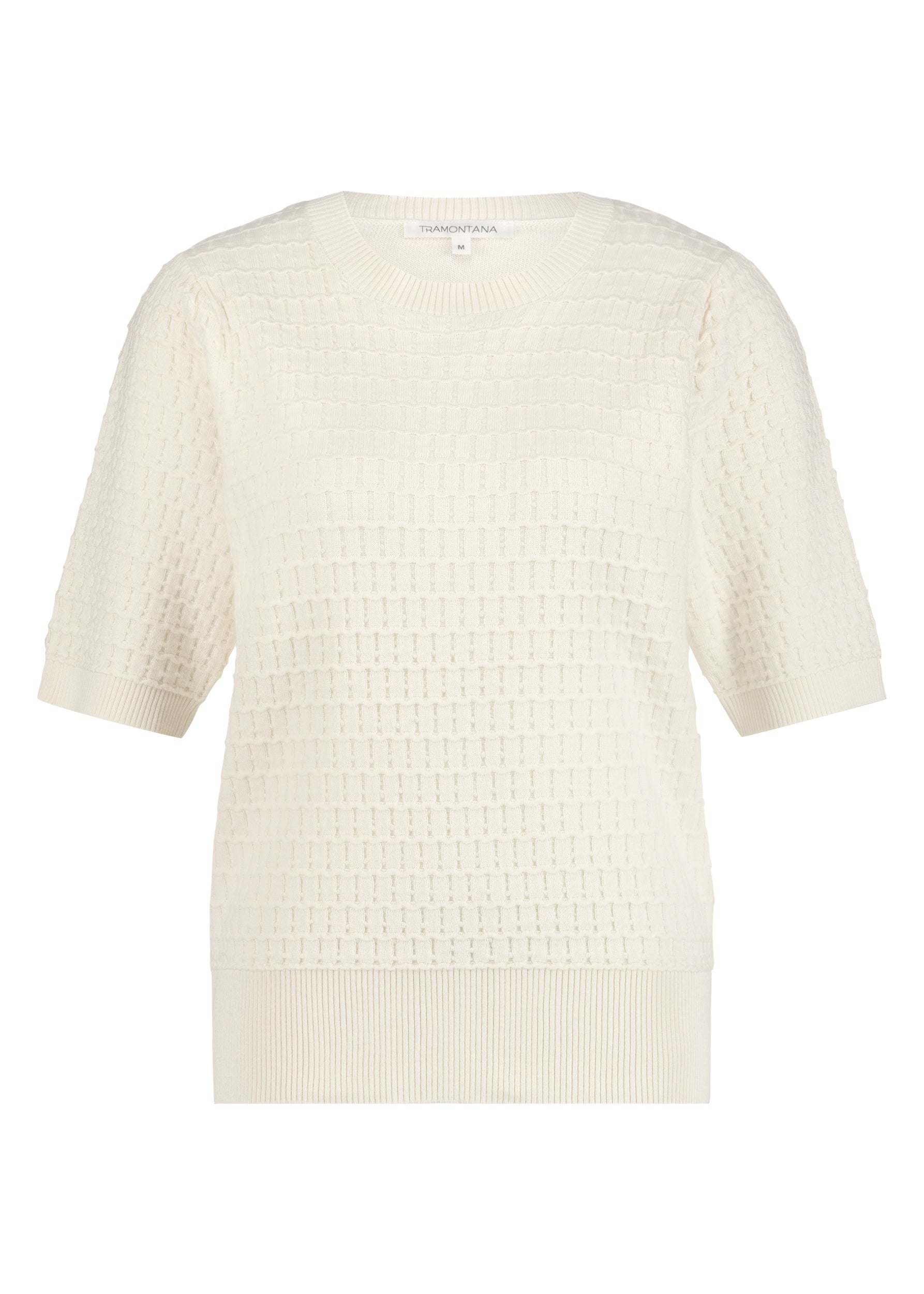 Tramontana - Fancy stitch Jumper Off white 