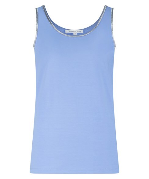 Tramontana - Singlet Lurex Tape Breezy Blue