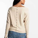 Tramontana - Jumper Basic Buttons zand