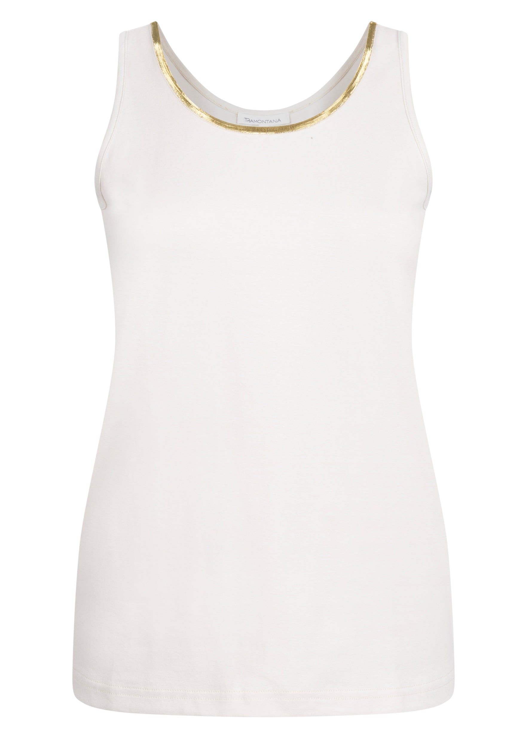 Tramontana - Singlet lurex tape stone