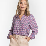 Tramontana - Blouse African Motif Print
