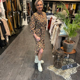 Lofty manner - Dress Kaya yellow print