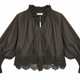 Blouse - Aurela Kant Bruin