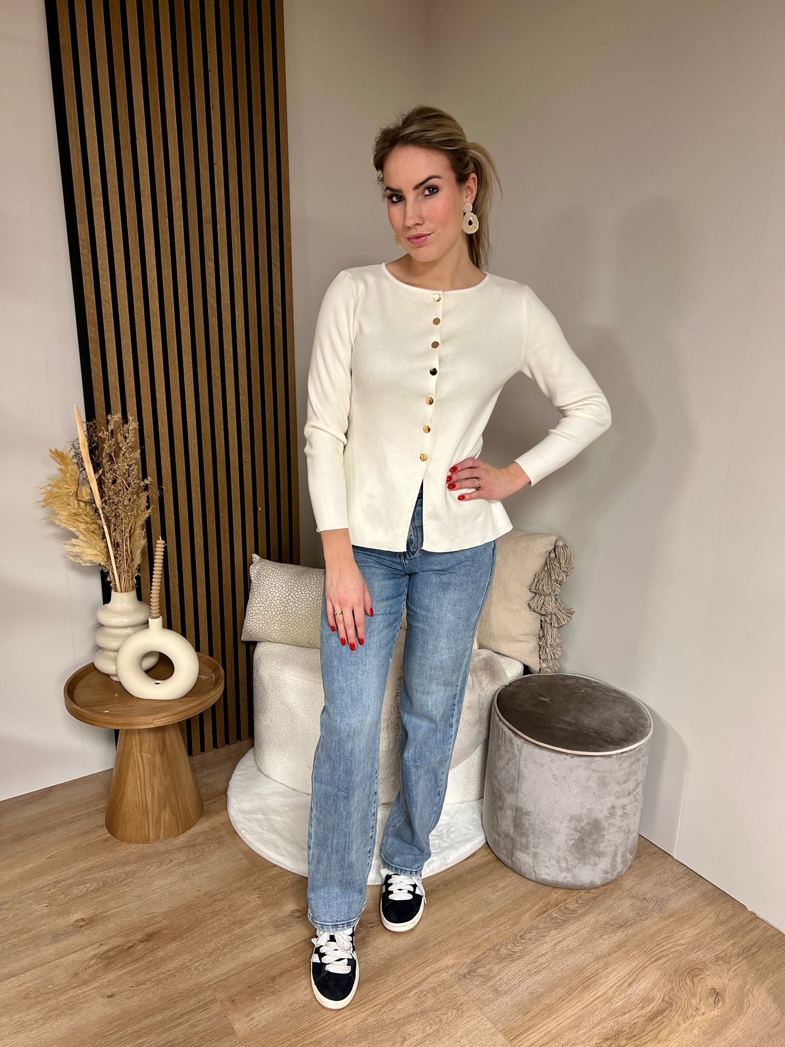 Vest golden buttons - Jolie