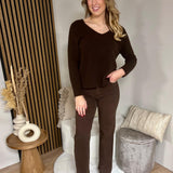 Sweater - Anouk V hals