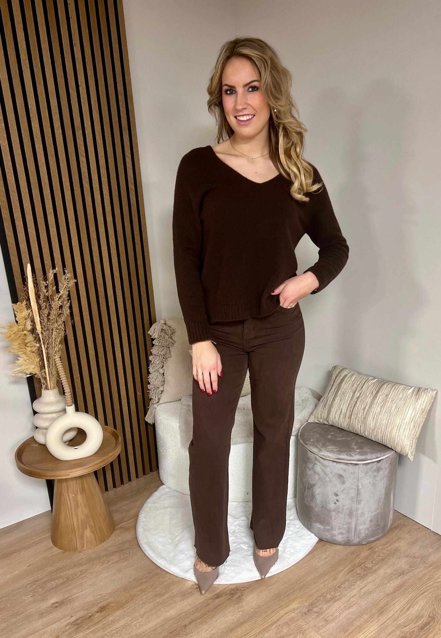 Sweater - Anouk V hals